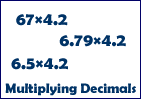 Multiplying decimals